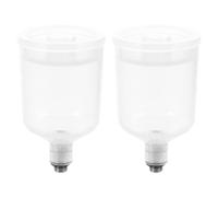 VICASKY 2pcs Detachable Split-style Airbrush Paint Cup Made of Lightweight Plastic for Even Coverage in Fine Art Projects and Industrial Coatings, Replacement Paint Mug for Airbrush Sets