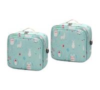 VICASKY 2pcs Diaper Storage Bag for Supplies Reusable Lightweight and Container for Wet Dry Diapers Adorable Mummy Bag for Organizing and Easy Access During Outings