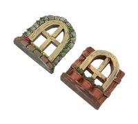VICASKY 2pcs DIY Aquarium Ornament Landscape Decoration for Fish Tank Creative Miniature Window Adornments for Home and Fairy Garden Decor