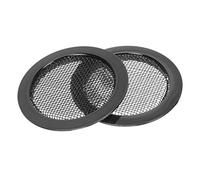 VICASKY 2pcs Dobro Resonator Guitar Screen Sound Hole Covers Black Metal Grille Acoustic Guitar Soundhole Accessories for Resonator and Acoustic Instruments