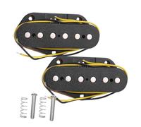 VICASKY 2pcs Double Coil Pickups for Electric Guitar Strong Sound Output Easy to Install Black Guitar Pickup