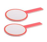 VICASKY 2Pcs Double Sided Writable Scoreboards Portable Handheld Blank Whiteboards for Auctions Voting and Sports Scoring Water Resistant Erasable Boards