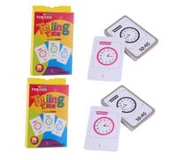 VICASKY 2pcs Educational Telling Time Teaching Clocks, Creative 1st and 2nd Grade Early Learning Tool, Reading Clocks Model for Classroom and Home Use