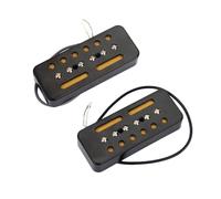VICASKY 2pcs Electric Guitar Soapbar Single Coil Pickup Soapbar Pickup for Guitar Bass Musical Instrument in Black