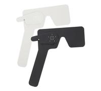 VICASKY 2Pcs Ergonomic Vision Test Shading Plates Eye Occluder for Visual Testing Lightweight Handheld Eye Cover for Accurate Eyesight Exams Black and White