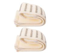 VICASKY 2pcs Exfoliating Back Scrubber for Shower Handles Soft Exfoliating Bath Sponges Reusable Loofah Washcloth for Women Men Shower Loofah Handle Body Wash Towel