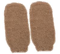 VICASKY 2pcs Exfoliating Bathing Gloves Body Massage Mitts for Arms Legs Chest Back Reusable Bathroom Accessories with Strong Decontamination for Dead Skin Removal and Pore Cleansing