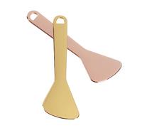 VICASKY 2pcs Eye Cream Spoon Makeup Scoop Ergonomic Handle for Gentle Application for Skin Types Rose Gold and Golden
