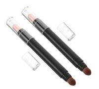 VICASKY 2pcs Eye Shadow Pencil Dual End Eye Makeup Stick for Women Shimmer Eyeshadow Stick Application Brush for Eyeshadow