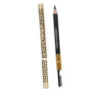 VICASKY 2Pcs Eyebrow Pencil Black with Dual-Ended Design and Spoolie Brush, Easy to Use Makeup Eyebrow Crayon for Natural, Gentle Colour Suitable for Professional and Personal Use