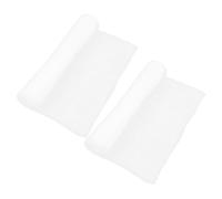 VICASKY 2pcs Fake Snowflake Cotton Blanket Faux Rug Artificial for Christmas Tree Village Winter Decorations