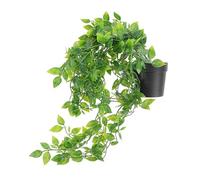 VICASKY 2pcs Faux Hanging Plants Indoor Artificial Potted Bonsai for Home Office Decor Space-saving Wall-mounted Greenery Fake Plants for Stylish Natural Look