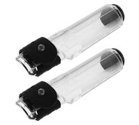 VICASKY 2pcs Fishing Rod Tip Covers 3.9m Lightweight Plastic End Caps Protective Sleeves for Outdoor Telescopic Poles and Fishing Accessories