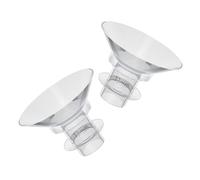 VICASKY 2Pcs Flange Inserts for Breast Pump Flexible Washable Silicone Accessories for Electric and Wearable Pumps Comfortable and Durable Design