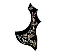 VICASKY 2pcs Flower Bird Pattern Self-adhesive Pickguard Sticker for Acoustic Guitar Scratch Guard Plate