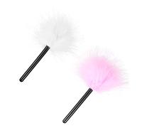 VICASKY 2Pcs Fluffy Loose Powder Puff Makeup for Facial Powder Application Soft Velour Cosmetic Sponges for Smooth Finish and Easy Blending