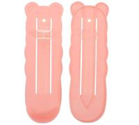 VICASKY 2pcs Foot Measuring Gauge in Pink Abs Material Accurate Foot Measurement Device for Growing Easy-to-use Shoe Sizer