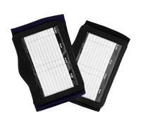 VICASKY 2pcs Football Play Wristband Tactical Arm Band with Playbook Insert, Quarterback Coaching Wristband for Youth Football and Baseball Training, Black and Navy Blue