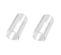 VICASKY 2pcs Glass Finger Slide Bar for Guitar Sliders Electric Acoustic Guitar Slide Bar for Country Jazz Blues Musician Beginner Instrument Part Accessories