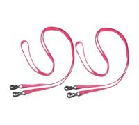 VICASKY 2Pcs Glove Rope Lost Strap Reusable Mittens Clips for Winter Gloves Secure Lanyard Attachment for Mittens Rose Red