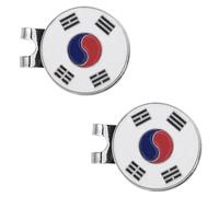 VICASKY 2pcs Golf Ball Mark Golf Hat Marker Holder Ball Marker Cap Clips Hat Clip Cap Retainer for Tee Iron