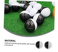 VICASKY 2Pcs Golf Practice Balls with Black-white Contrast for Indoor Putting Training Lightweight Golfing Aids to Control and Swing Accuracy
