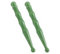 VICASKY 2pcs Green Resin Gua Sha Scraping Massage Tool for Foot Relaxing and Stimulating Acupoints, Manual Massage Sticks for Home and Office Use