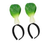 VICASKY 2pcs Green Vegetable Headband Cabbage Cute Simulation Funny Costume Party Hair Accessories Wedding Holiday Favors