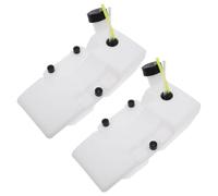 VICASKY 2pcs Ground Drill Fuel Tank Replacement Digger Engine Plastic Gasoline Reservoir with Secure Sealing Cap Easy Install Fuel Container for Tree Planting and Outdoor Digging