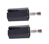 VICASKY 2pcs Guitar Electric Drill Plug String Winder Head Tool Pack for Guitar Repair Accessories Hexagonal String Winder Head Tool for Electric Machine Replacement