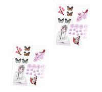 VICASKY 2pcs Guitar Fretboard Sticker Guitar Decal for Fretboard Markers Fingerboard Sticker for Acoustic Fret Inlay for Fret