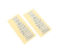 VICASKY 2pcs Guitar Fretboard Stickers for Acoustic Electric Beginner Learning Self Adhesive Fret Markers Fingerboard Inlay Stickers