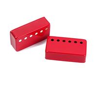 VICASKY 2pcs Guitar Pickup Covers Red Brass Single Coil Humbucker Pickup Metal Covers Full Electric Guitar Accessory
