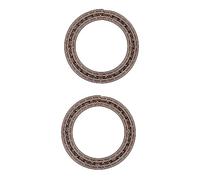 VICASKY 2pcs Guitar Rosette Curved Strips for Sound Hole Decal Guitar Decals Inlay for Acoustic Accessories