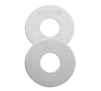 VICASKY 2pcs Guitar Selector Switch Rings Lightweight Aluminum Toggle Plate Washers for Electric Guitars Fit Rhythm Treble Control Metal Accessories