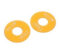 VICASKY 2pcs Guitar Toggle Switch Washer Rings Metal Electric Guitar Switch Gaskets for Rhythm Treble Adjustment Parts Hardware