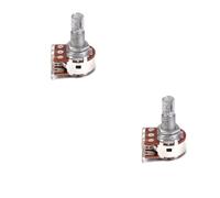 VICASKY 2pcs Guitar Volume Potentiometer Dual Pot Knurled Split Shaft Easy Installation Replacement for Volume Tone Controls