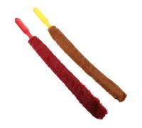 VICASKY 2pcs Guzheng Cleaning Brush Long Handle Hard Brush for Dust Removal for Radiator Instrument Cleaning Assorted style