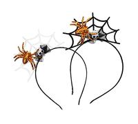 VICASKY 2Pcs Halloween Spider Headband Unique Skull Design Hair Accessory for Cosplay Day Dead for Parties and Festive Celebrations