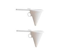 VICASKY 2pcs Handheld Baking Funnel for Cake Decorating Chocolate and Cream Icing Dispenser Plastic Batter Pouring Tool for Home and Professional Kitchen Use
