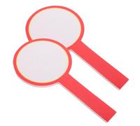 VICASKY 2Pcs Handheld Double Sided Scoreboards Portable Blank Dry Erase Answer Paddles Practical Boards for Classroom Voting Sports Events Easy to Use Durable Smooth Edges