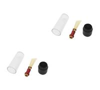 VICASKY 2pcs Handmade Bassoon Reed Easy Cleaning Small Storage Case for Bassoon Instrument Accessories Supplies for Craft Box Storage and Reeds Organization