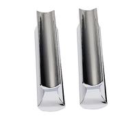 VICASKY 2pcs Hard-chrome Plated Metal Slider for Guitar Stainless Steel Finger Slide for Lap Steel Guitar Playing Standard Accessory