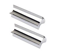 VICASKY 2pcs Hard-chrome Plated Metal Slider for Guitar Stainless Steel Finger Slide Suitable for Acoustic Guitar