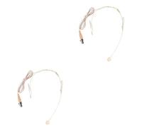 VICASKY 2pcs Head-mounted Mic Xlr Pin Directional Microphone for Amplifier Loudspeaker Suitable for Asmr Streaming and Gaming