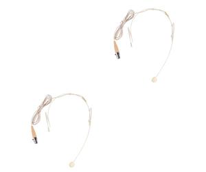 VICASKY 2pcs Head-mounted Mic Xlr Pin Directional Microphone for Amplifier Loudspeaker Suitable for Asmr Streaming and Gaming