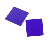 VICASKY 2pcs Heat Resistant Cobalt Glass Sheets for Chemistry Flame Color Reaction Experiments Safe Rounded Edges Lab Experiment Tool Compatible with School Science Equipment