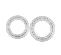 VICASKY 2pcs Heavy Duty Aluminum Alloy Rotating Turntable Silent Bearing Swivel Plates with Non-slip Surface Smooth Swivel Lazy Susan Stand for Dining Tables Cake Display DIY Crafts