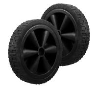 VICASKY 2Pcs Heavy Duty Gas Grill Caster Wheels Black Plastic Bbq Mobility Wheels Durable Replacement Parts for Quiet Operation Easy Installation