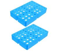 VICASKY 2pcs Heavy Duty Plastic Flooring Warehouse Stacking Pallets with Interlocking Design and Durability Assurance for Indoor Garages and Storage of Stored Goods